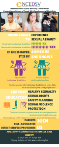 NCEDSV Advisory committee infographic