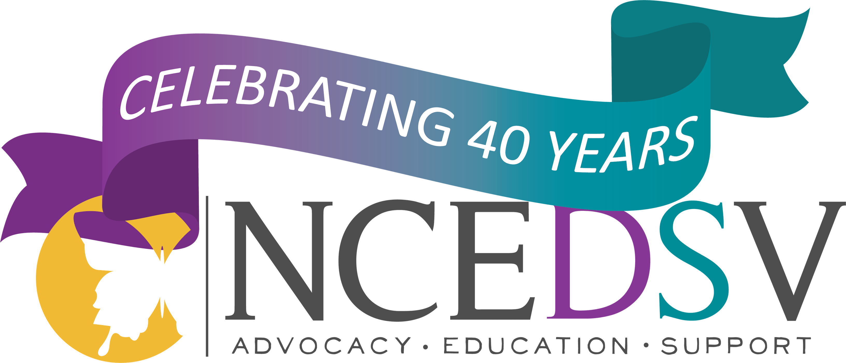 NCEDSV 40th Transparent Logo