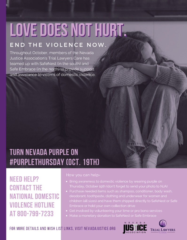 Turn Nevada Purple with Safe Embrace and Safe Nest