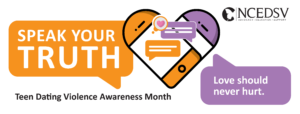 Logo for Teen Dating Violence Awreness Month 2025