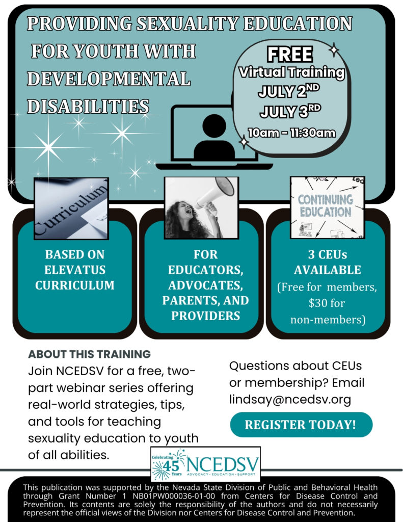 PROVIDING SEXUALITY EDUCATION FOR YOUTH WITH DEVELOPMENTAL DISABILITIES